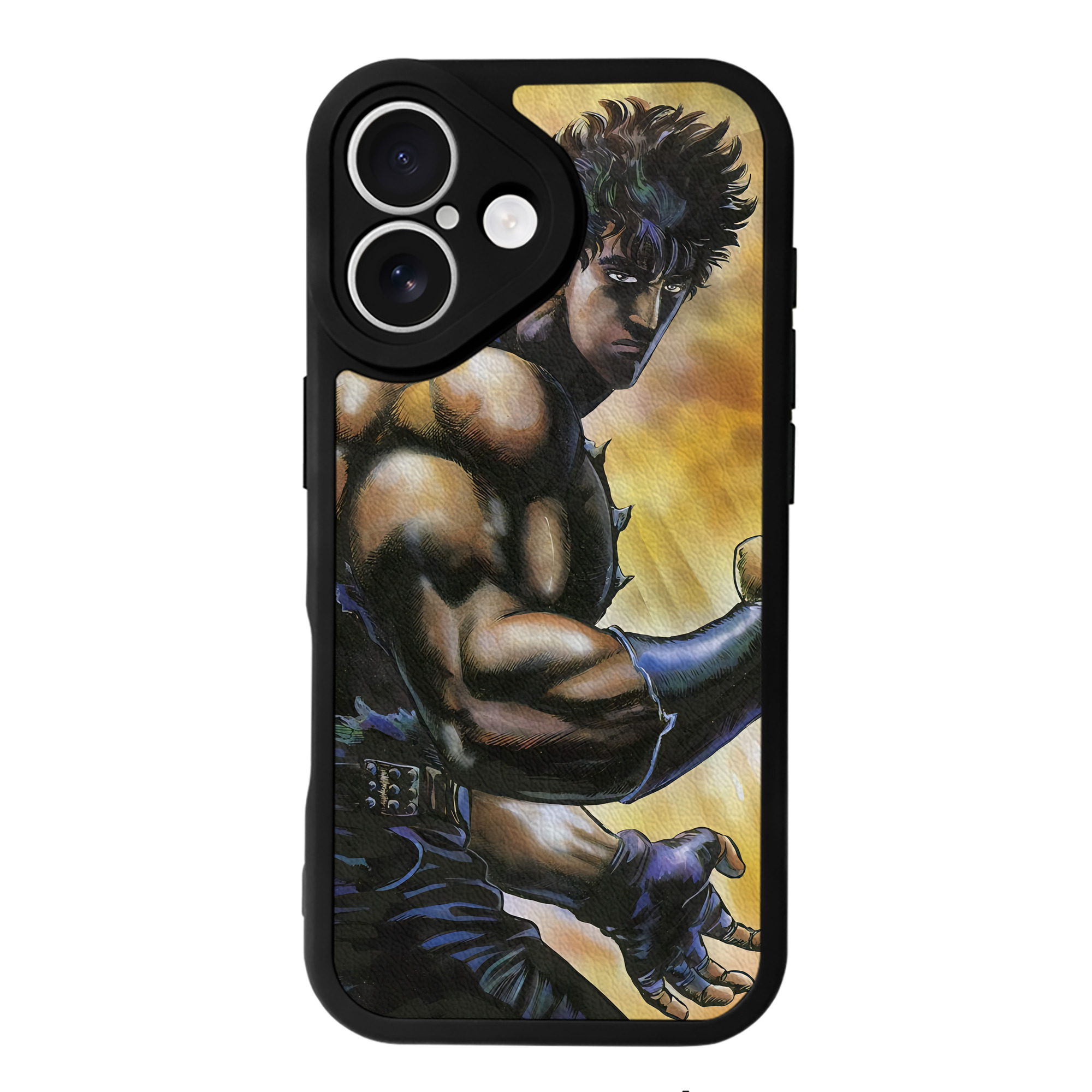 （画像用） 北斗の拳 Fist of the North Star 【iPhone 16シリーズ対応】シリコンスマホケース（レザー調） 材質：シリコン
